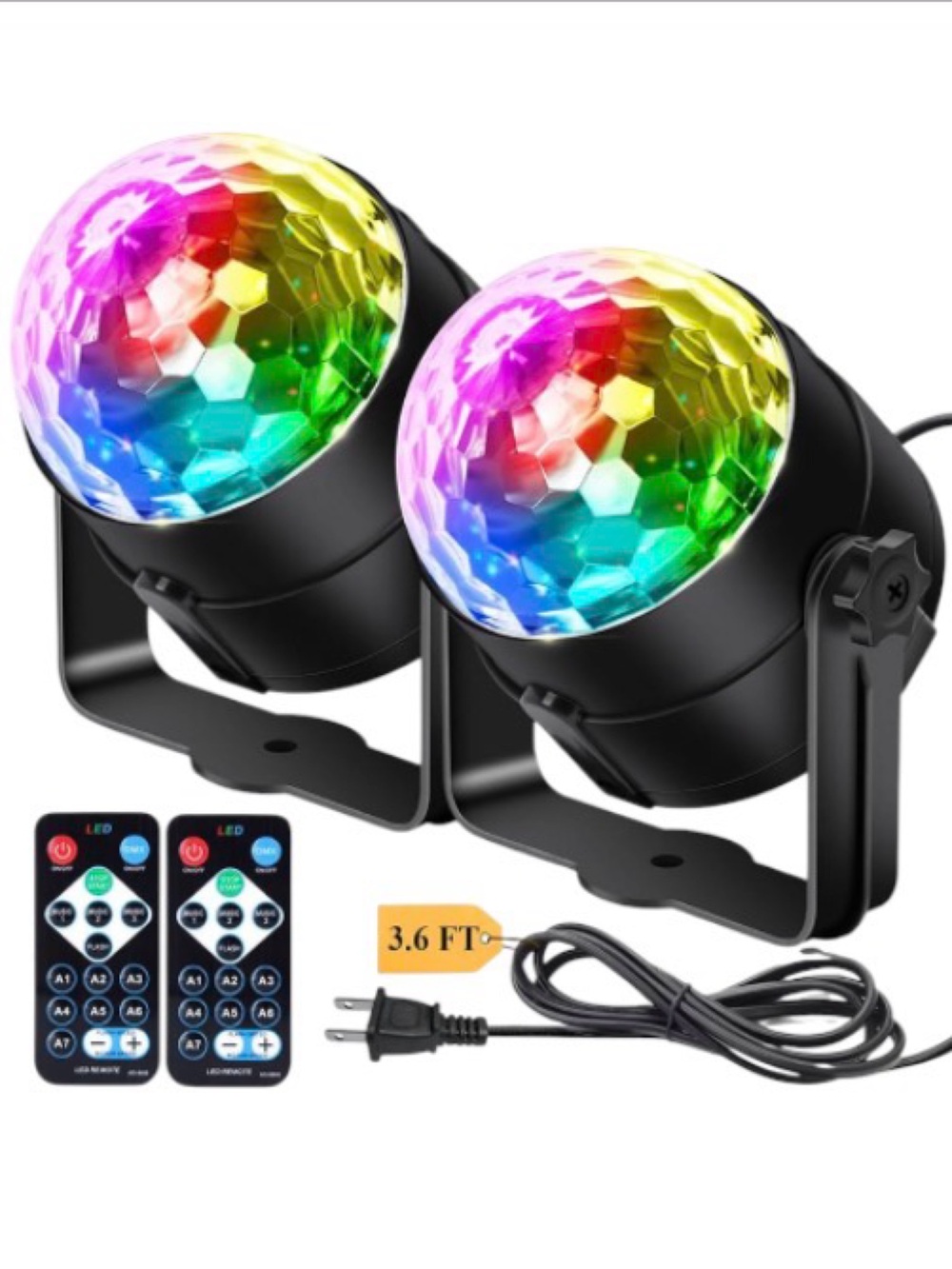 Pack of 2 LED’s Party Disco Light — NWT 🪩